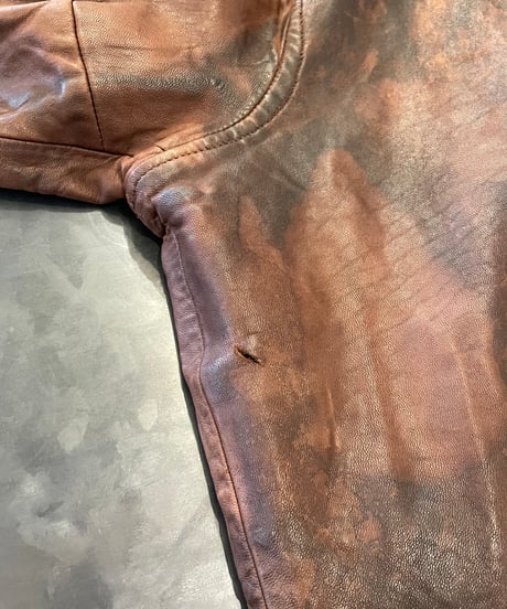 90s RALPH LAUREN leather swing top XL