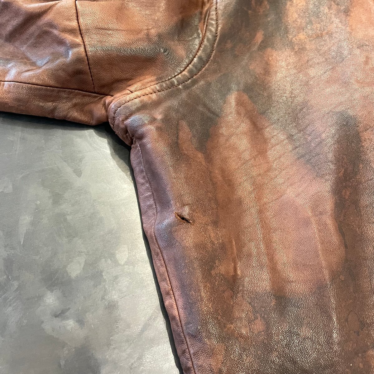 90s RALPH LAUREN leather swing top XL | Clout