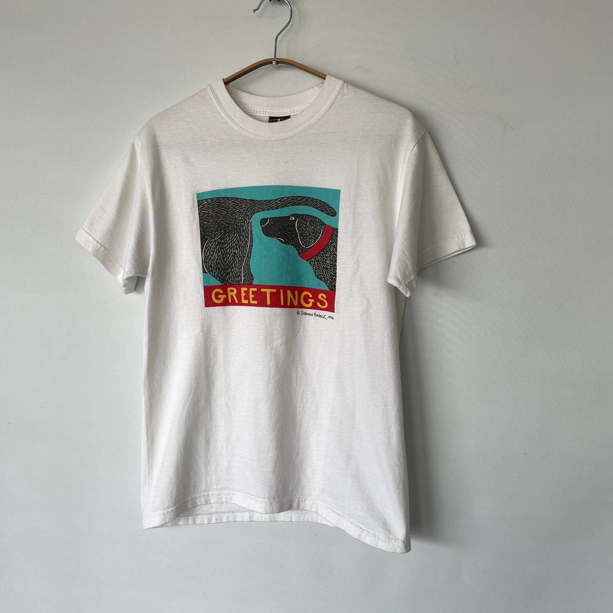 犬 90s ステファンヒューネック Stephen Huneck アートTシャツ 【公式 