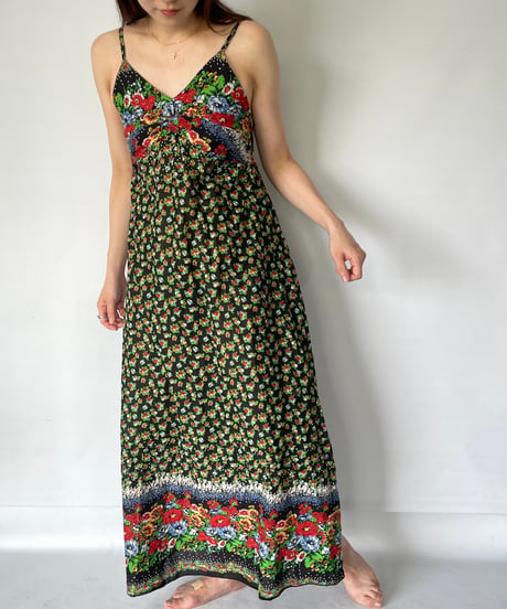 Vintage Flower Camisole Dress