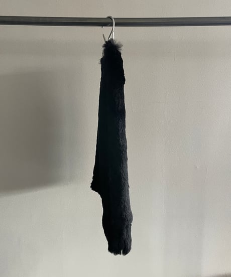 Europe vintage fur trapeze skirt