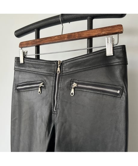 Lace up leather Pants