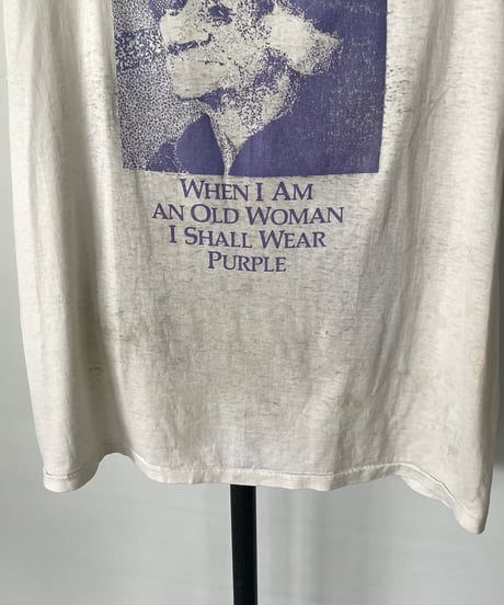 80s Hanes "purple old woman" sleeveless tee XL