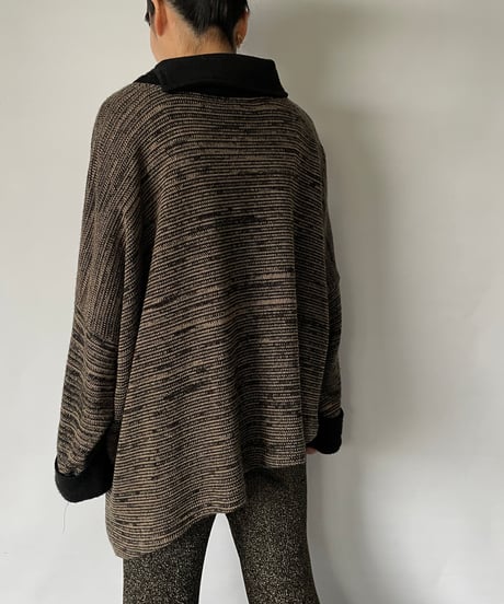 Europe Vintage asymmetry knit