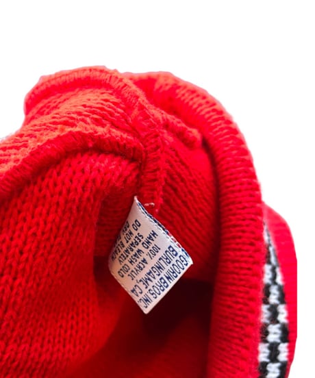 DEAD STOCK 90s "Gee Bee" knit cap red