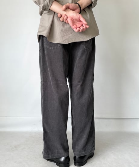 COMFORTABLE REASON "Straight Cords Slacks"