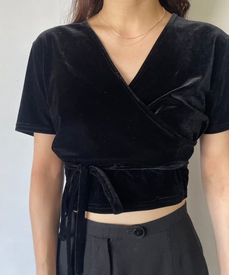 cachecoeur velours tops