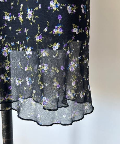 HRC see-through flower skirt