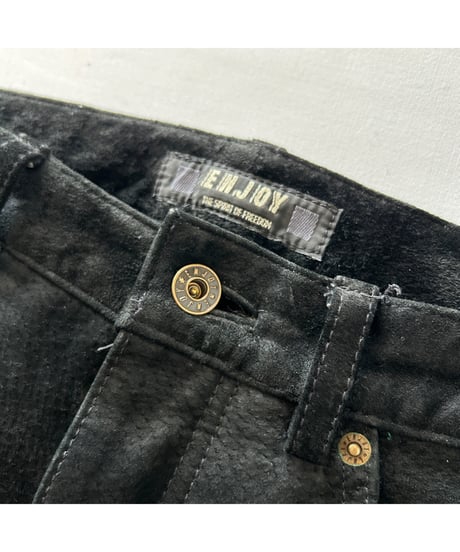 Europe vintage PIG SUEDE LEATHER Pants