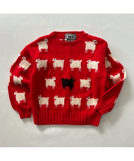 80s Princess Diana Black Sheep Knit