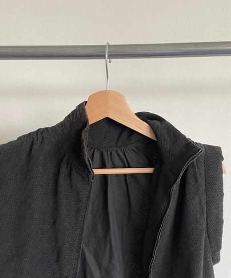 Back zip high neck tops