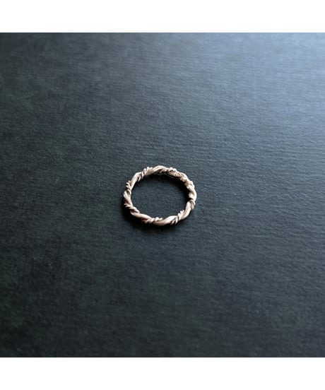 Vintage Silver 925 Rope ring ②