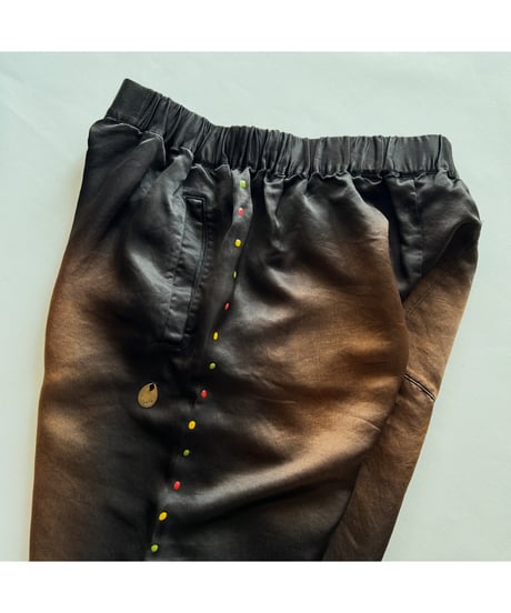 NAM "BELLOWS PANTS GEL STUDS" BLACK