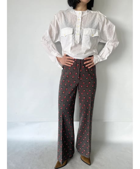 Geometric pattern pants