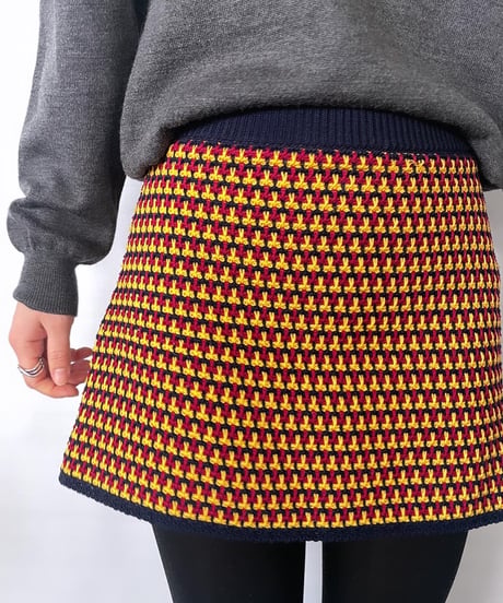 MIU MIU knit short skirt MADE IN ITALY 38