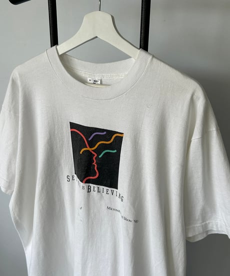 90s Microsoft "SEEING IS BELIEVING" s/s tee