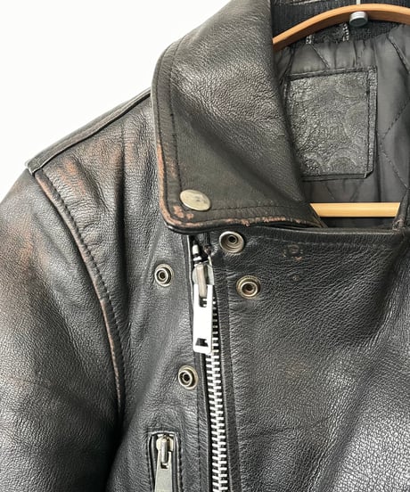 80s UK double riders jacket