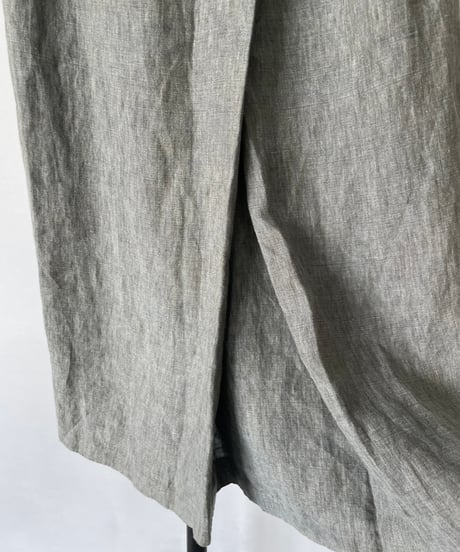 Linen tuck skirt