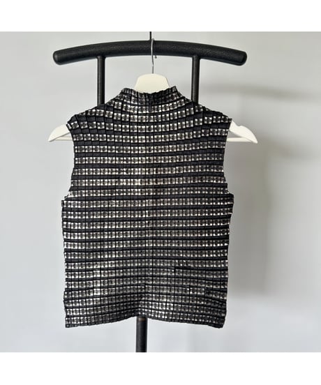 Metallic Pleats Tops