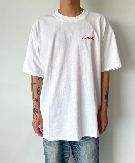 00s COMPAQ "Services @ click speed" s/s tee