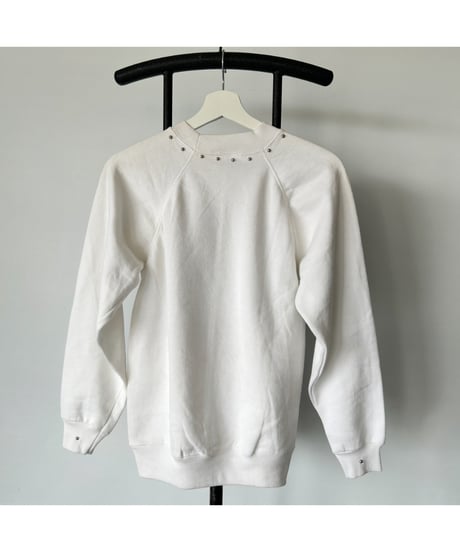 DEAD STOCK 80s Hanes Sweat white