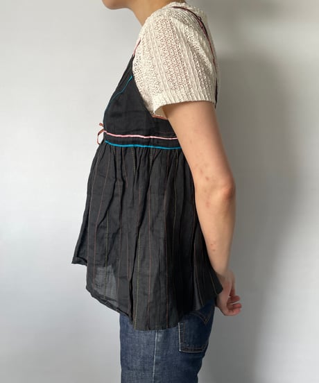 multi color piping camisole