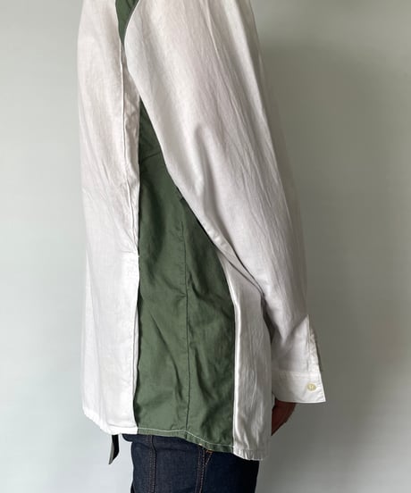 dead stock 80s Italy cotton shirt L