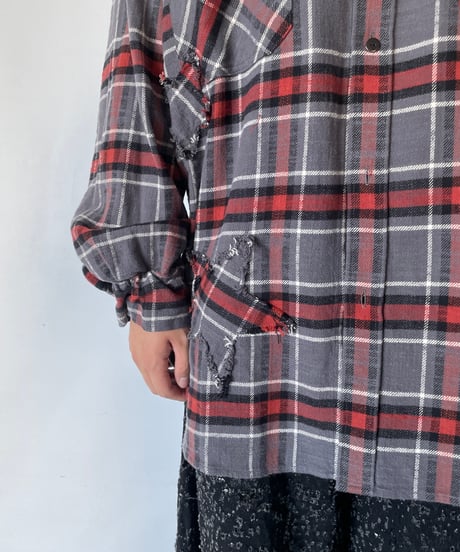 NAM "BELLOWS HEAVY FLANNEL SHIRT & PANTS" (GREY/STAR)