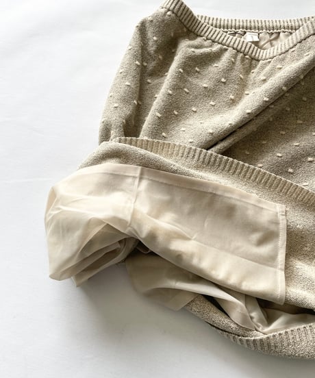 Europe Dot knit skirt