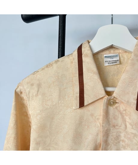 70s~80s Pajama shirt (Flower pattern)