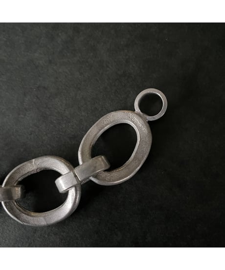 70s vintage modernist pewter bracelet