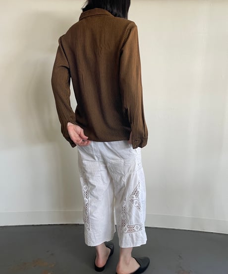70s Lace up shirt
