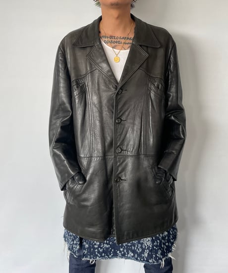 Fourman Leather Car Coat