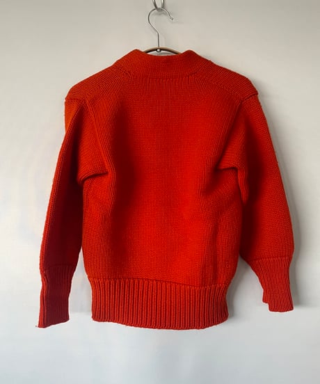 50s Roper Knitting Co v-neck sweater /orange