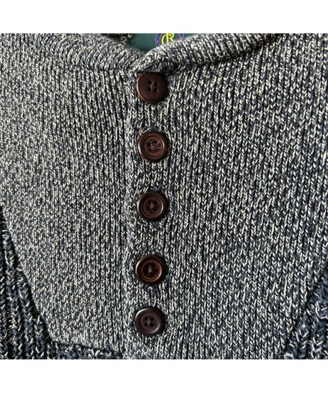 90s CLUB ROOM Half-button Melange Knit