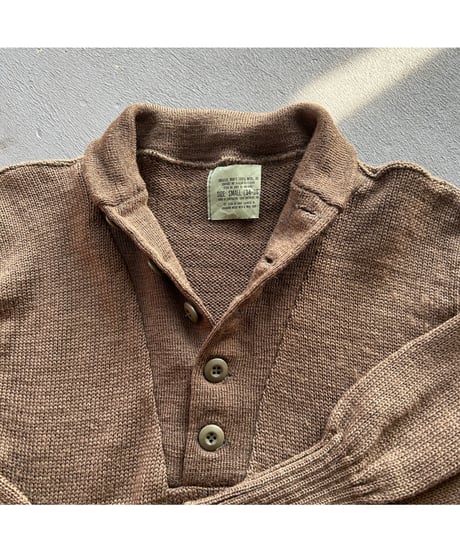 80s US ARMY HENLEYNECK Knit
