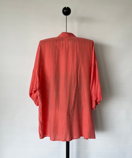 80-90s GIANNI VERSACE rayon s/s shirt 46