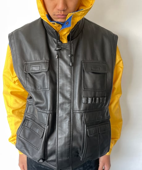 90s Leather Vest