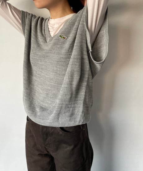 70s LACOSTE V-neck Vest