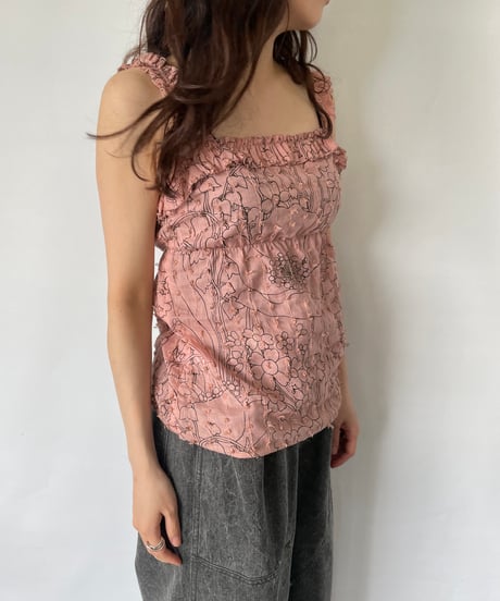 MADE IN ITALY flower camisole
