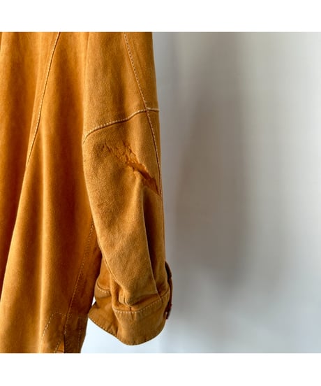 80s Vintage GOAT SUEDE LEATHER Shirt