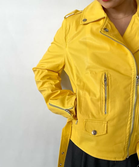 80-90s DEAD STOCK　”SCRJEF＂ vinyl riders jacket