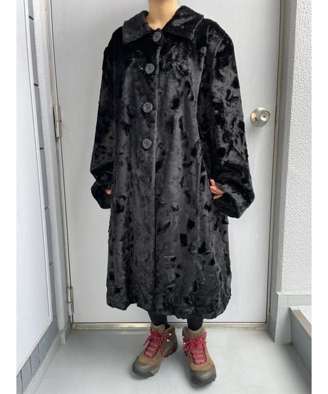 Faux fur coat