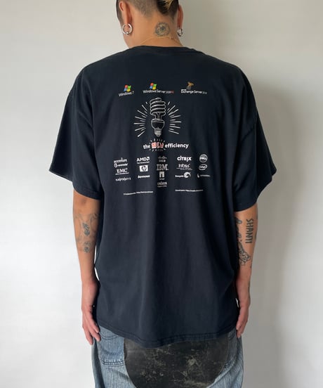 00s Microsoft "the NEW efficiency" s/s tee