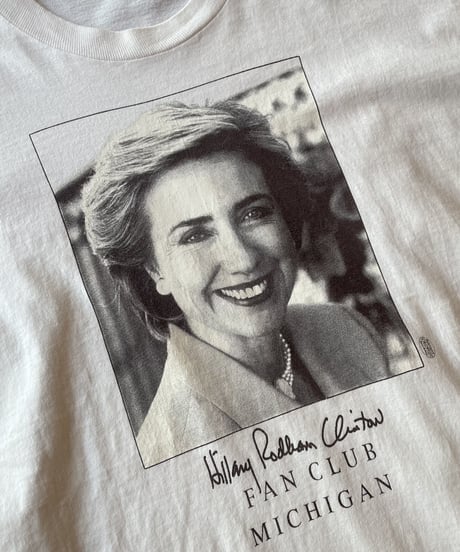 90s "Hillary Clinton"  FAN CLUB s/s tee