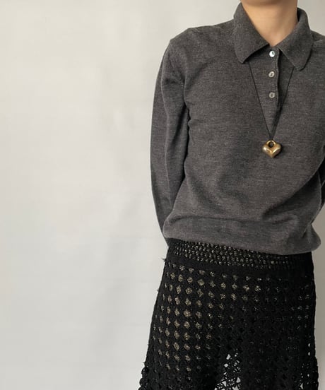MADE IN ITALY knit polo shirt