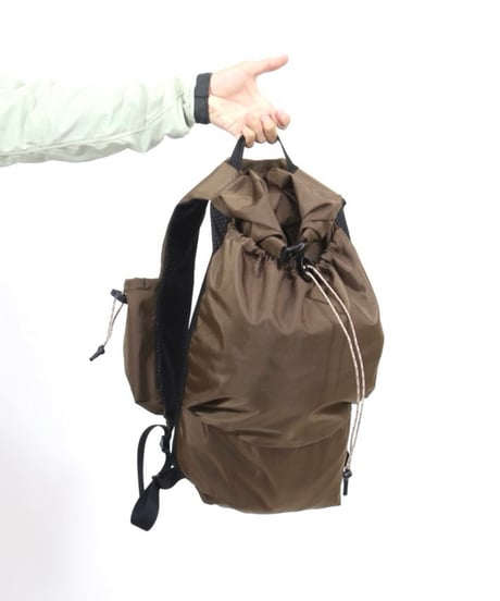 if space "City Hike Pack brown waterproof nylon fabric"