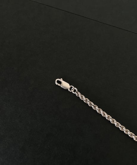 Vintage ITALY 925 Rope chain bracelet ②