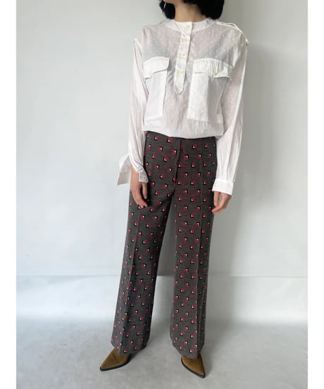 Geometric pattern pants