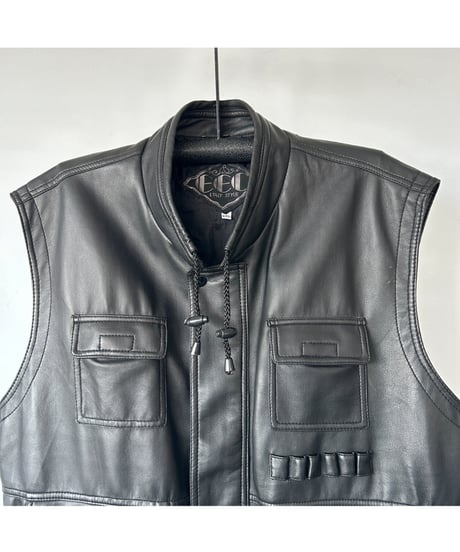 90s Leather Vest